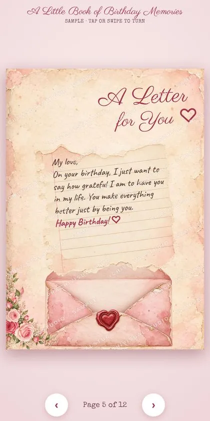 Birthday Book page 3