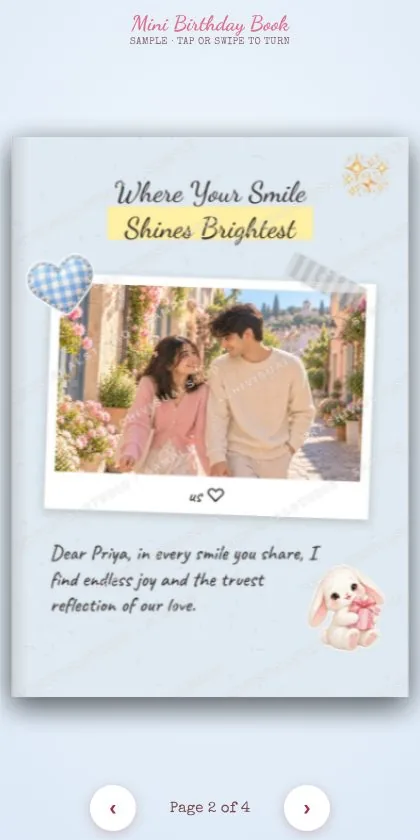 Mini Birthday Book page 2